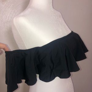 Black Off The Shoulder Bikini Top - Medium